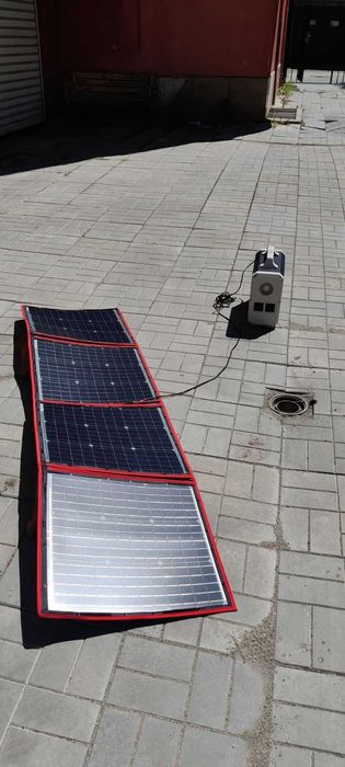PowerOak Соларен генератор EB150 с включен сгъваем панел Dokio 150 W