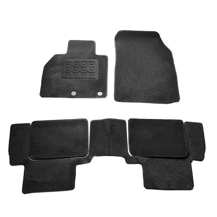 Covorase mocheta Renault Scenic III [Grand] 2009-2016, Negre, set de 5 Buc