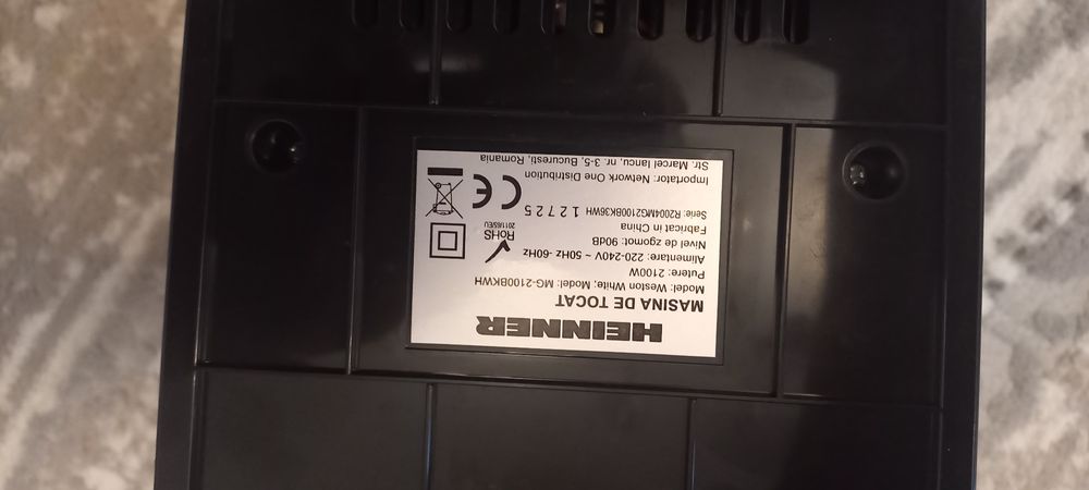 Vand masina tocat carne Heinner MG-2100BKWH