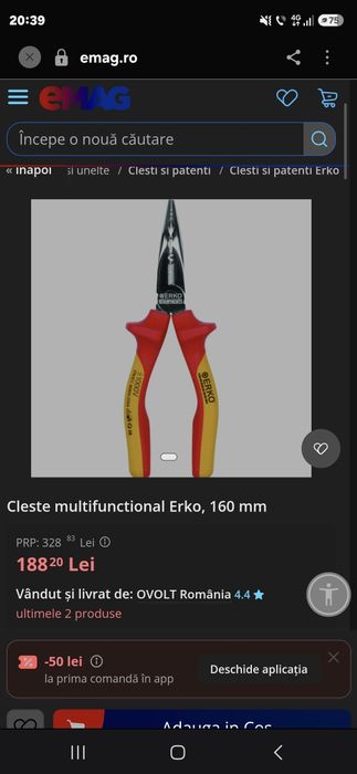 Clește electricienii multi funcțional, nou.