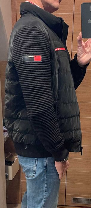 Черно мъжко яке Prada, размер L