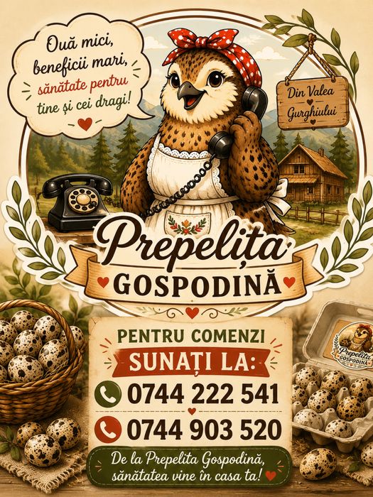 Ouă de prepeliță proaspete