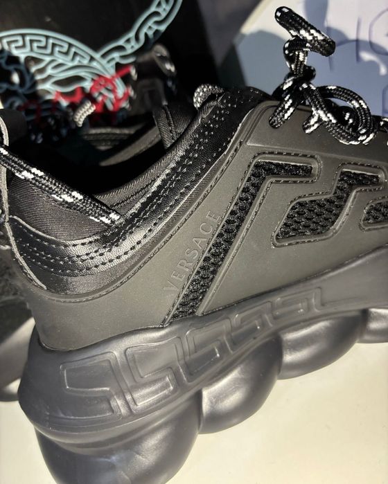 Adidași Versace Chain Reaction Black toate mărimile