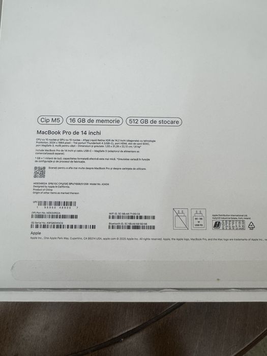 Apple macbook pro m5