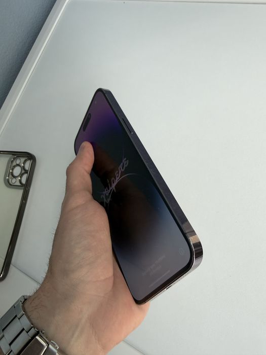 iPhone 14 Pro Max 128 GB Purple с кутия + 2 кейса подарък (Перфектен)