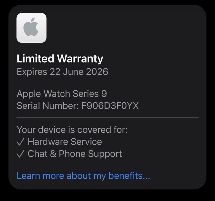 Apple Watch Series 9 45mm Midnight Al Midnight SB M/L GPS