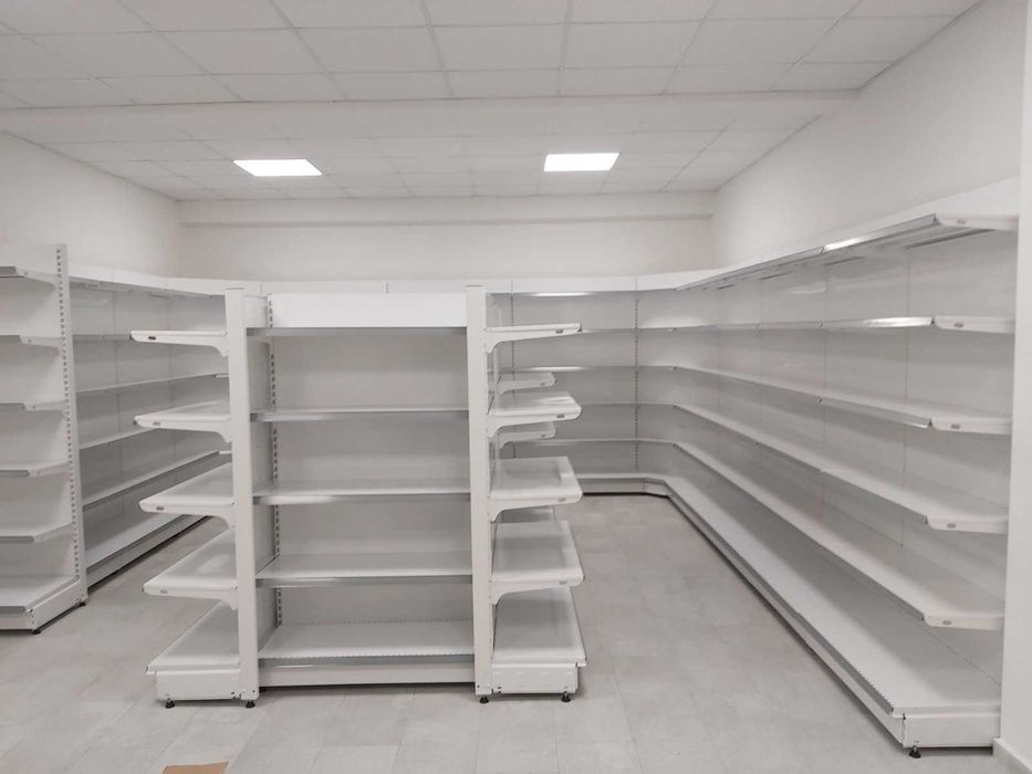 Магазинен стелаж, рафт, метални стелажи, професионално оборудване