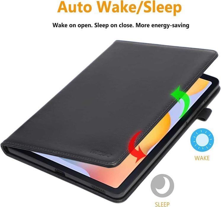 HYZUO 10,4-инчов калъф от еко кожа, съвместим с Samsung Galaxy Tab А7