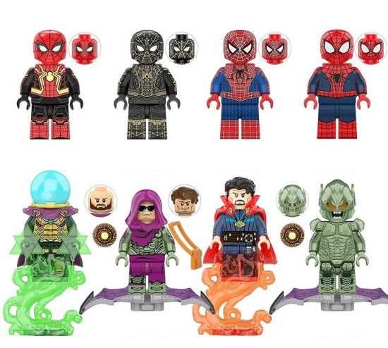 Set 8 Minifigurine tip Lego Marvel Spider-Man No Way Home pack1