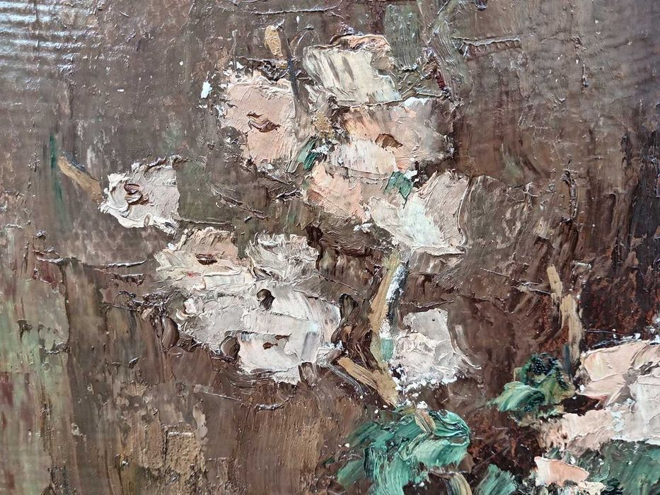 Tablou vechi - vaza de toamna - semnat Stoenescu