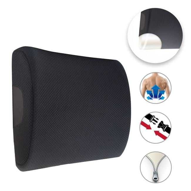 Perna pentru sprijin lombar din spuma cu memorie pentru masina