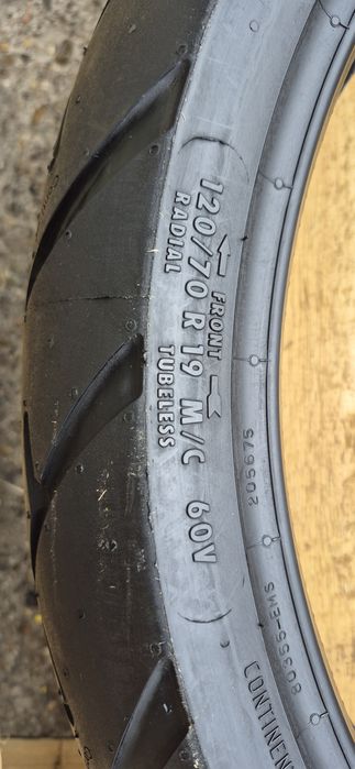 O anvelopa moto noua Continental 120/70 R19M/C.