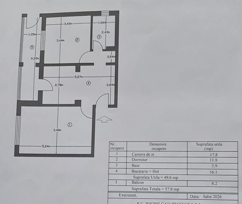 Apartament de vânzare