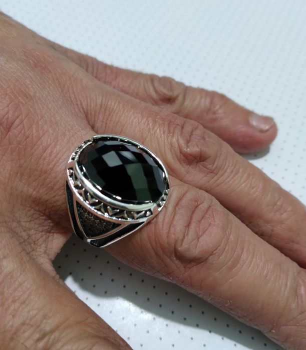 Кольцо мужское серебряное.Перстень.