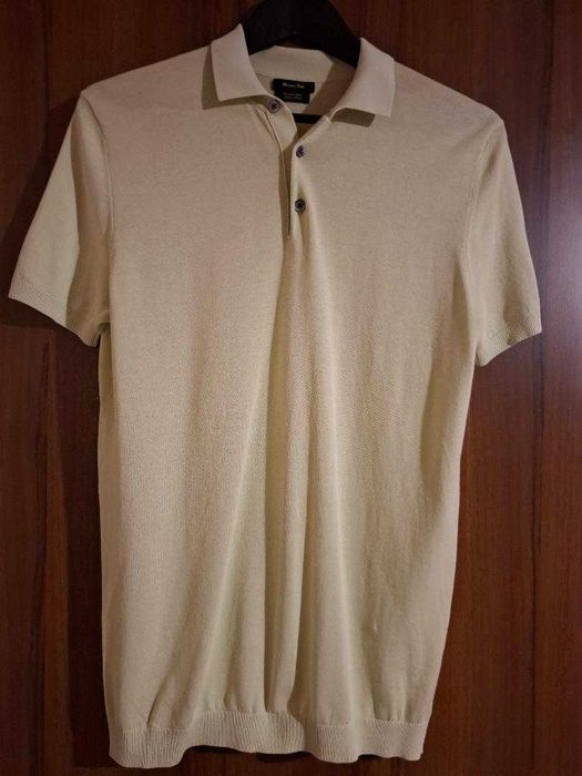 Tricou Massimmo Dutti verde pal M