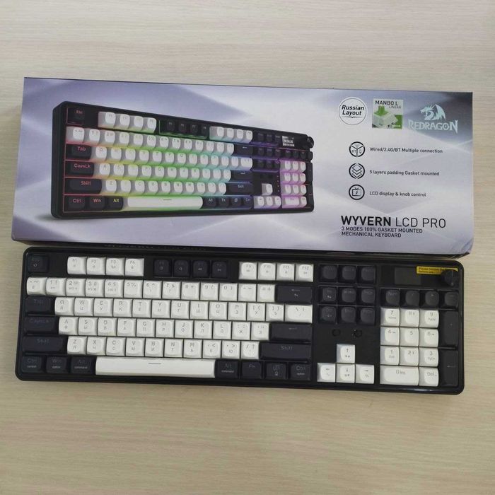 Redragon WYVERN K761WB-RGB-PRO механическая клавиатура RU/EN -оригинал