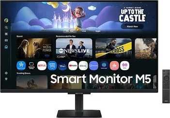 Monitor SMART SAMSUNG 27", TV Experience, LS27DM500E, 4ms, Full HD,HDR10, HDMI, Negru!
