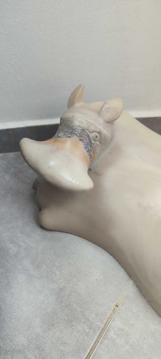 Фигурка на хипопотам от сапунен камък