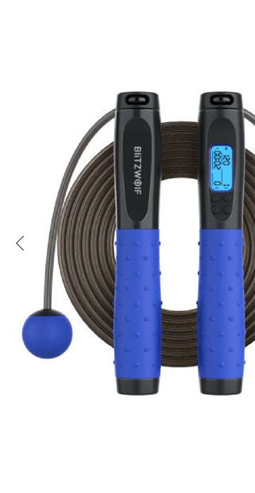 Coarda de sarit digitala Blitzwolf BW-JR1 cu contor (negru)