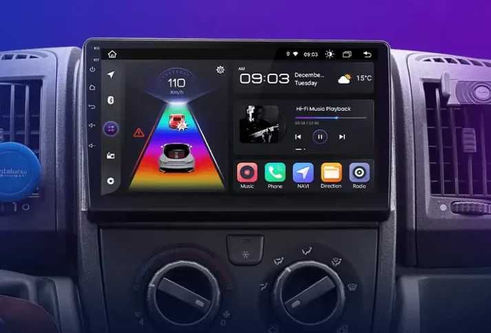 Мултимедия Android Fiat Ducato Peugeot Boxer Citroen Jumper навигация