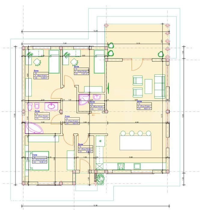 Casa 4 camere, 111 mp, 440 mp teren, zona Micro 16