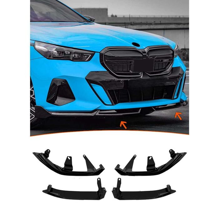 бмв г60 г68 сплитери за предна броня / bmw g60 g68 лип спойлер