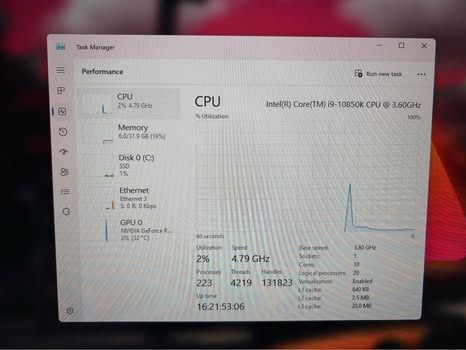 Kit pc i9 10850k 32 ram ddr4