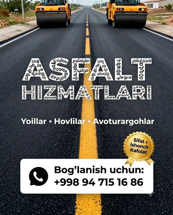 Asfalt  Asfalt ishlari