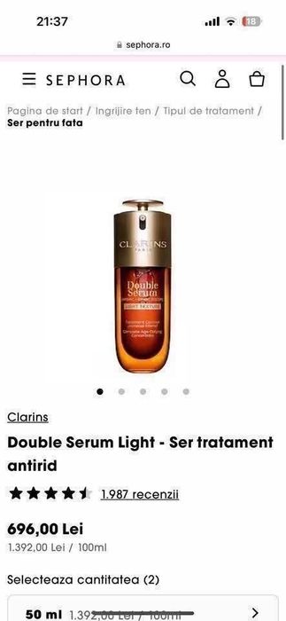 Clarins Crema si Ser