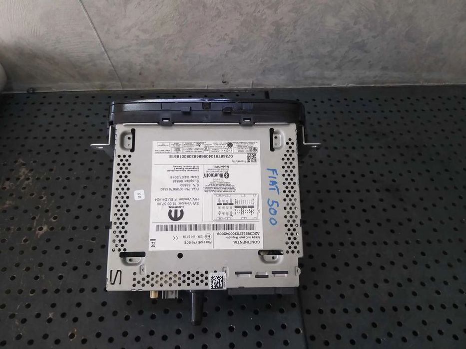 Radio cd player fiat 500 312 facelift 312evp2ece 07356791340
