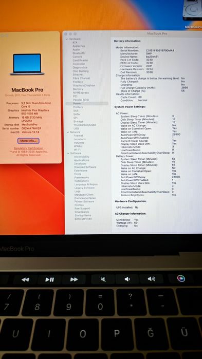 Macbook Pro 2017 16GB, 512GB SSD, touchbar