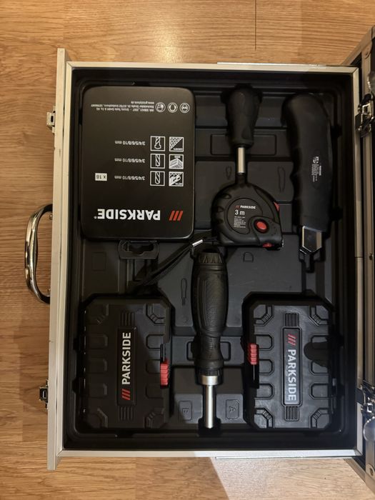 Vand autofiletanta/bormasina percutie 20V parkside pachet cu acumulatori