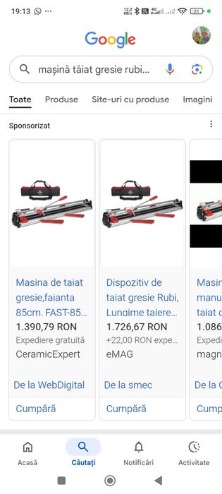 Mașină de tăiat faianță și gresie