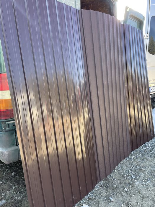 Tabla cutata zinc-aluminiu/maro/gri