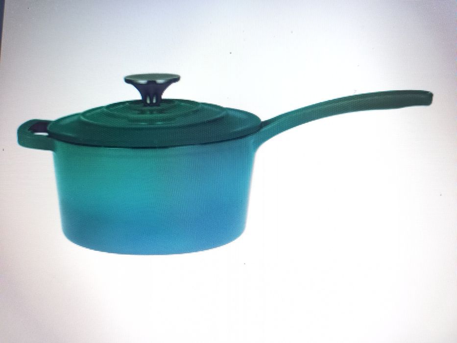 Cratiță fontă emailată cu toartă/ coadă 2L promo 139  lei