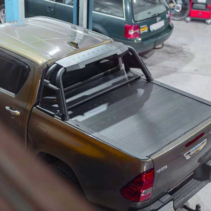 Rollbar Double Plus Negru Hilux, Ranger, L200, D-Max, Navara, Amarok