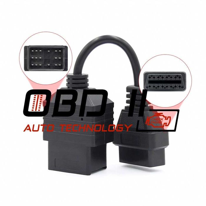 Кабел / Преходник / Адаптер за Toyota 17 Пина 17 Pin Тойота Delphi