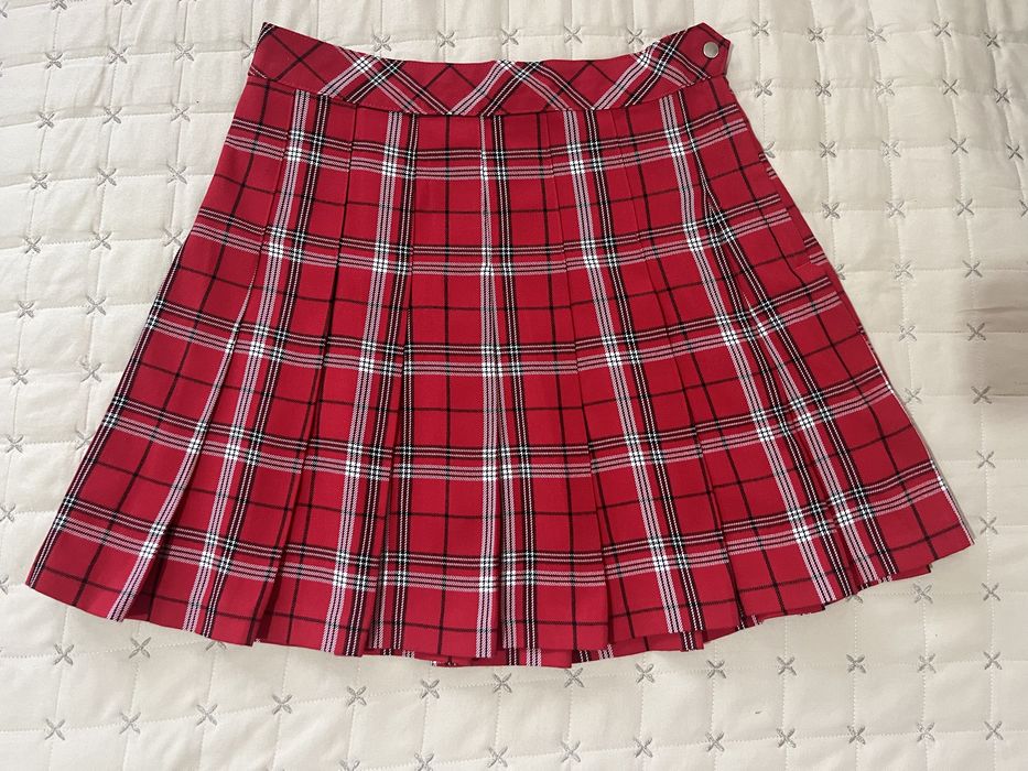 Плисирана поли HM/ дънкова пола Манго