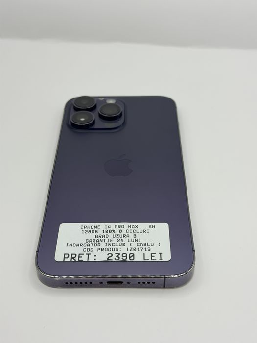 Iphone 14 Pro Max 128GB 100% Garantie Rate BuyBack - zonemag.ro