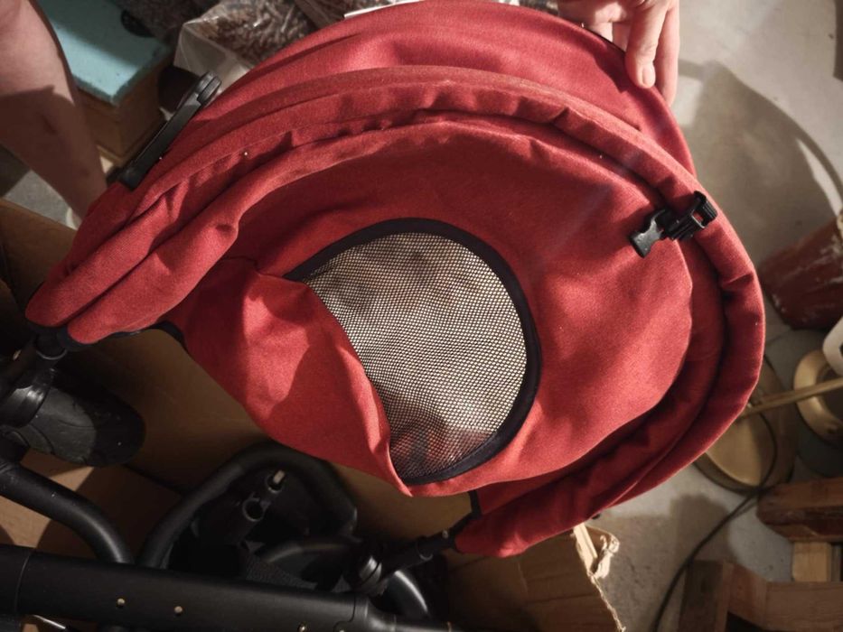 Мултифункционална детска триколка Wunderkid Trax, Сгъваема, Червено