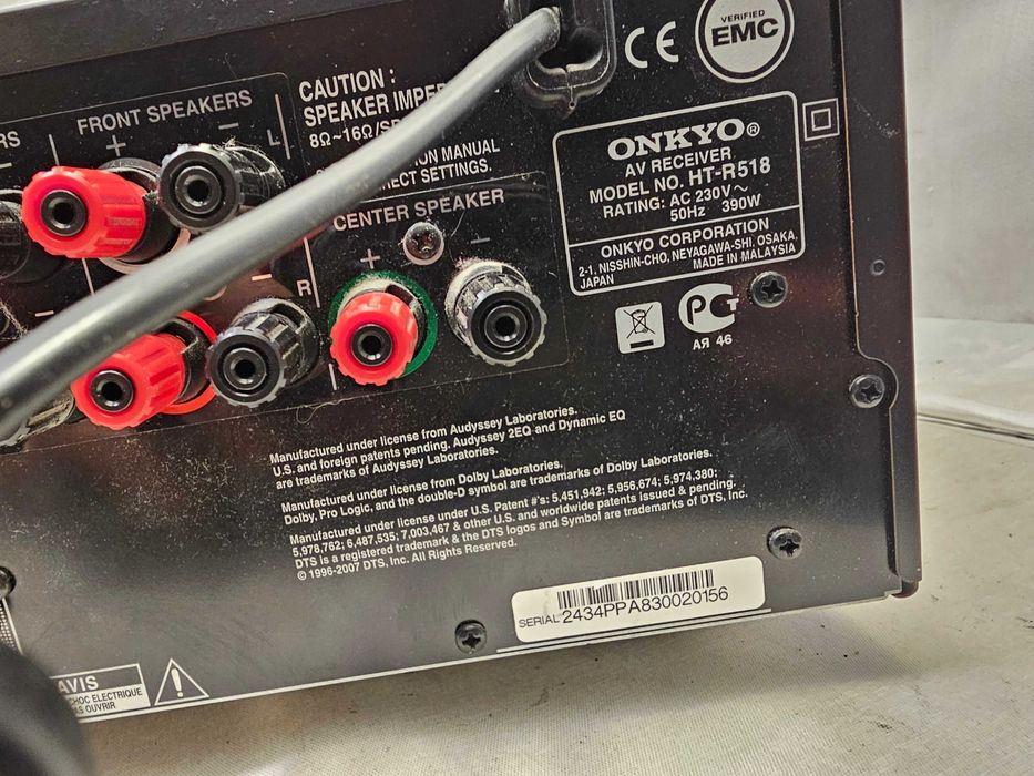 Receiver AV 5.1 Onkyo HT-R518 – HDMI – WRAT