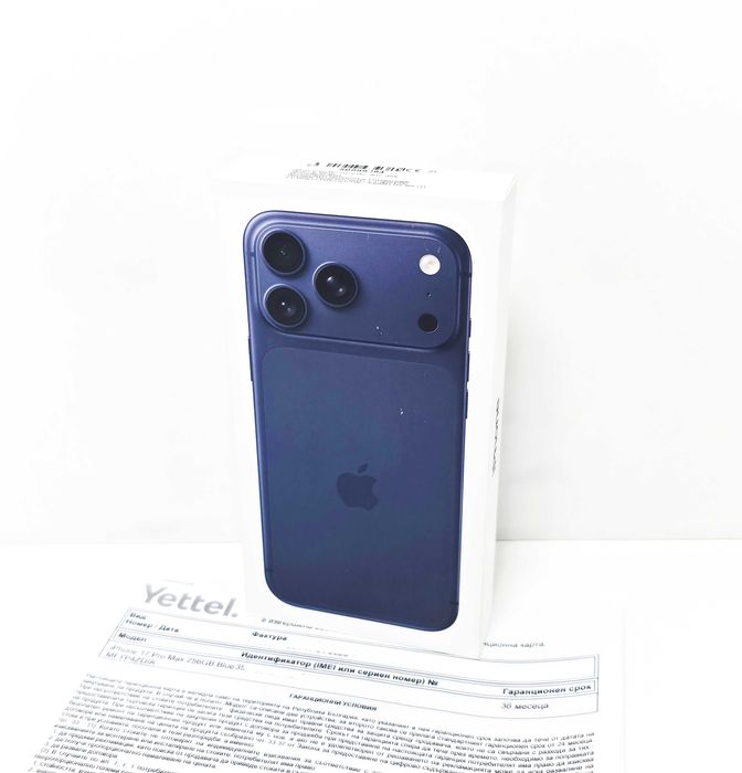 НОВ•iPhone 17 Pro Max 256GB Deep Blue•Гаранция