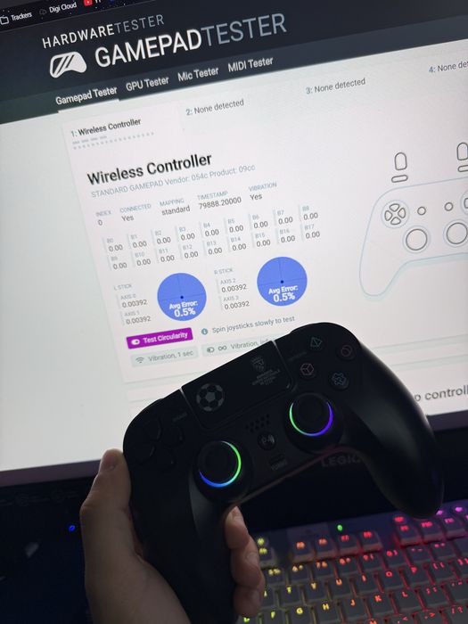 Controller Myria Wireless RGB cu Echipa Nationala