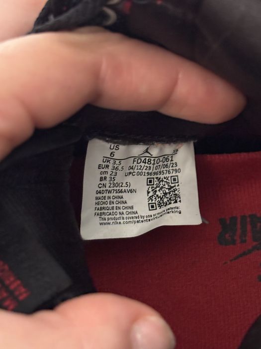 Jordan 1 HIGH Bred Toe Satin 36,5