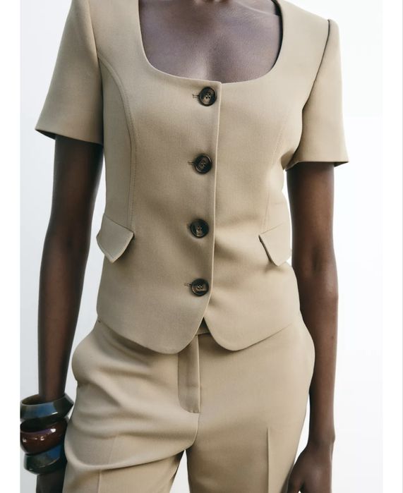 Блейзер с коротким рукавом ZARA