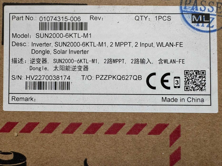 Invertor Huawei SUN2000-6KTL-M1