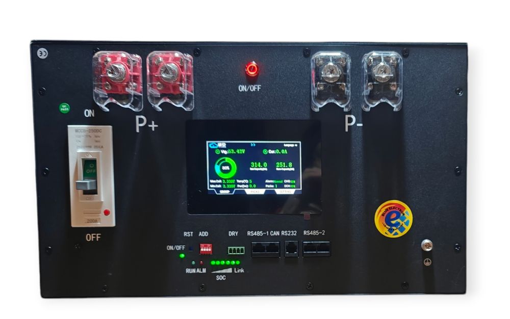 Baterie solara LiFePO4 de 17 KWh, 51,2V (8000 cicluri).