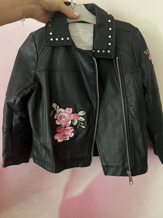 Кожаная куртка 5-6 лет