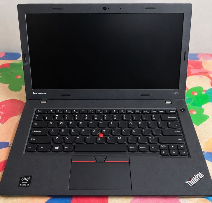 Vând laptop Lenovo ThinkPad L450, procesor Intel Core i3. Laptopul este potrivit pentru școală, internet și activități de zi cu zi.