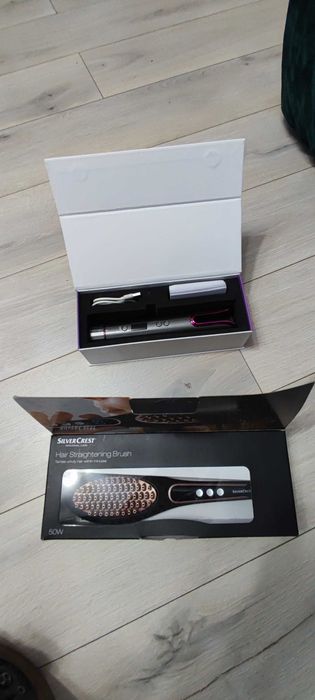 Set Ondulator fara fir NOU + Perie de indreptat electrica nefolosita